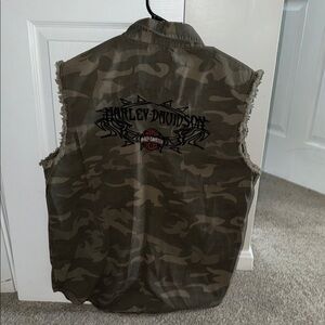 Harley-Davidson Olive Camouflage Vest